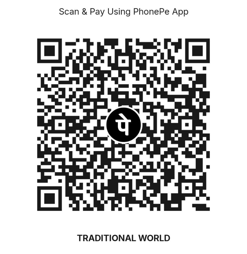 Traditional World Official UPI QR Code